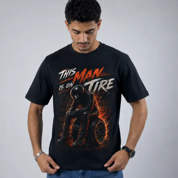 T-Shirt This Man is on Tire Graffiti